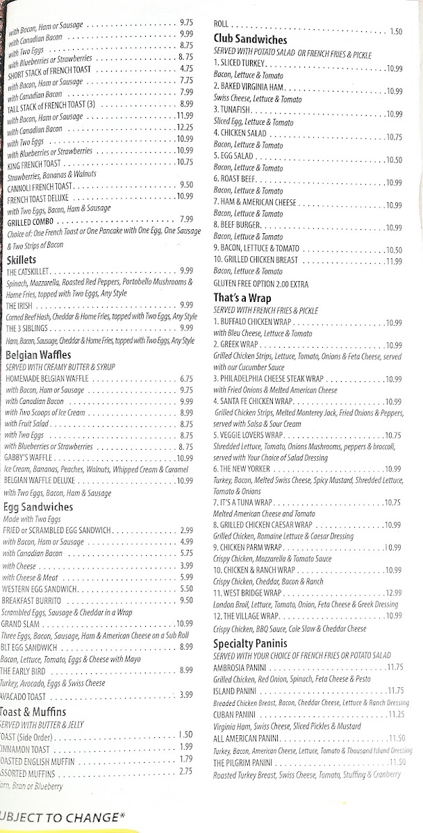 Ambrosia Diner Menu - Image 6